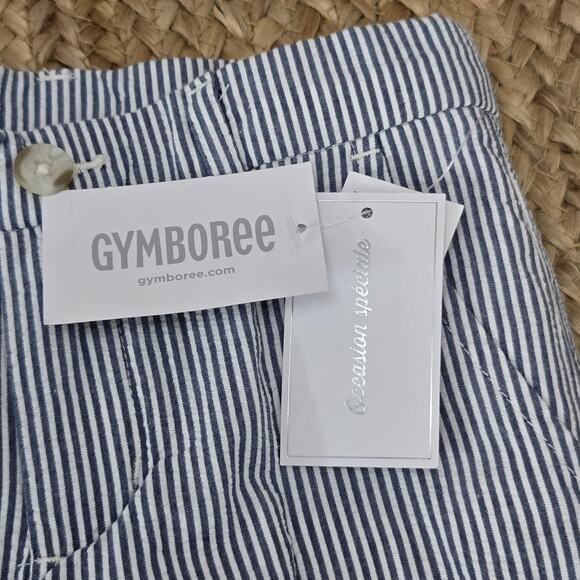 NWT GYMBOREE SEARSUCKER STRIPED PANTS Blue and White Special Ocassions Size 2T - Picture 5 of 7